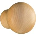 Osborne Wood Products 1 1/2 x 1 1/2 Traditional Knob in Hickory 30010H
